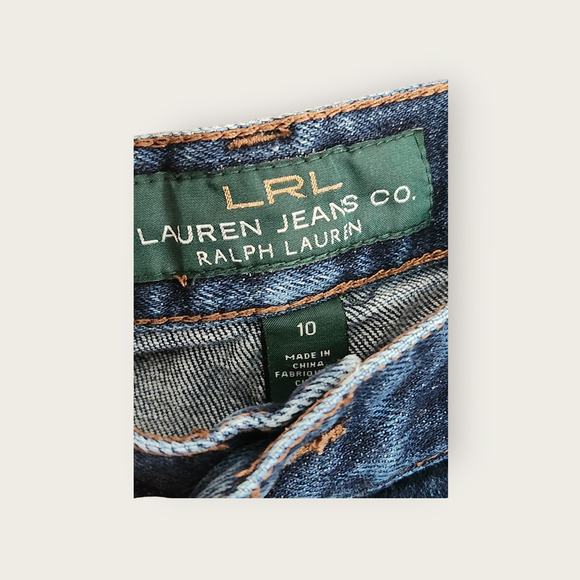 Lauren Ralph Lauren DarkWash Mid-rise Classic Bootcut Womens Jeans Size 10 - Picture 5 of 6